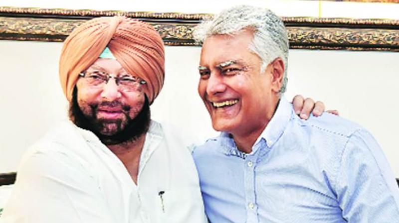 Captain Amrinder Singh and Sunil jakhar Captain Amrinder Singh and Sunil jakhar