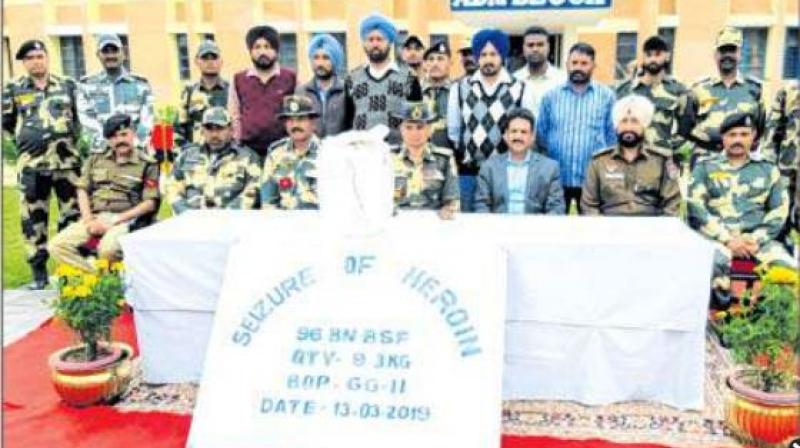 Seizure of heroine by BSF and STF