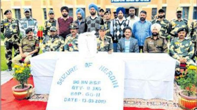 Seizure of heroine by BSF and STF Seizure of heroine by BSF and STF