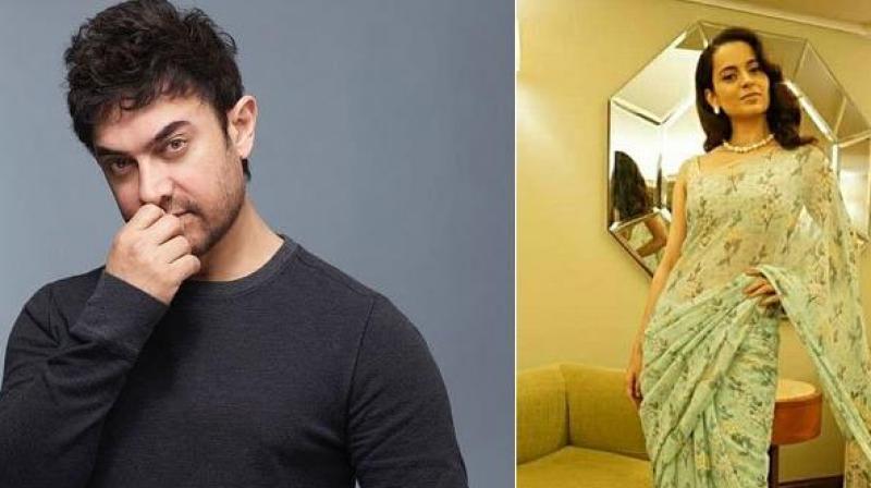 Kangana ranaut is upset with Aamir khan Kangana ranaut is upset with Aamir khan