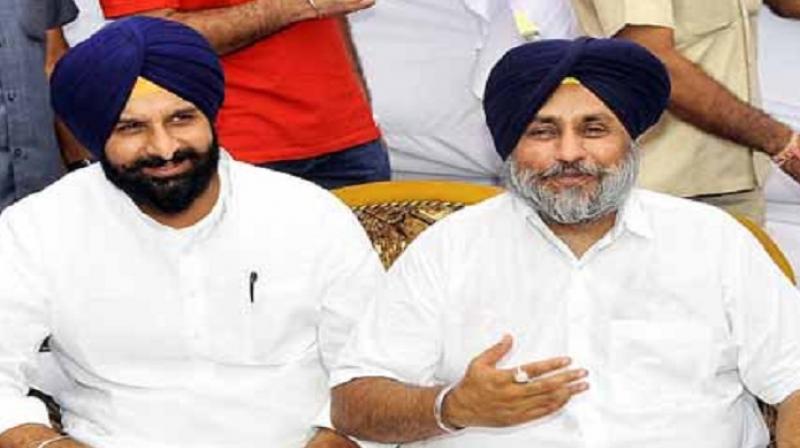 Sukhbir badal and majithia