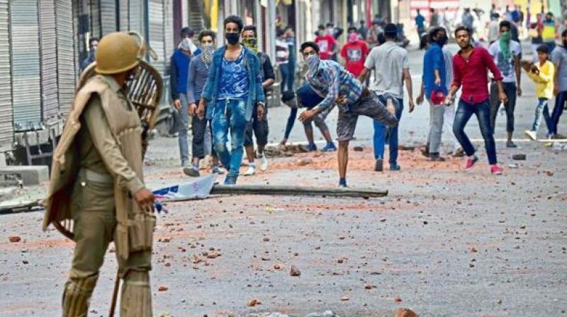 Stone-pelting in Jammu and Kashmir