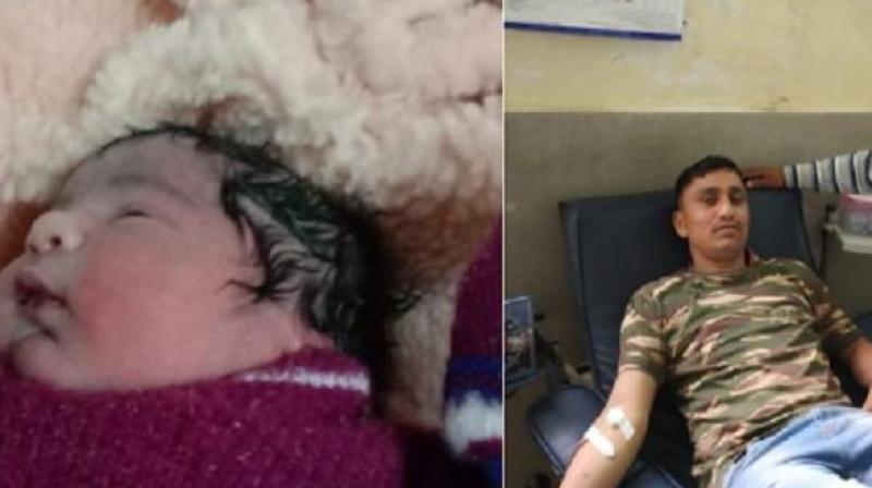 CRPF jawan saves mother and newborn child praised by people on social media