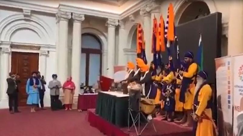 Kirtan Organised in Victoria parliament  