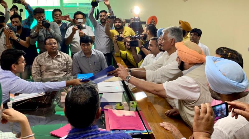 Sunil Jakhar Files Nomination Sunil Jakhar Files Nomination