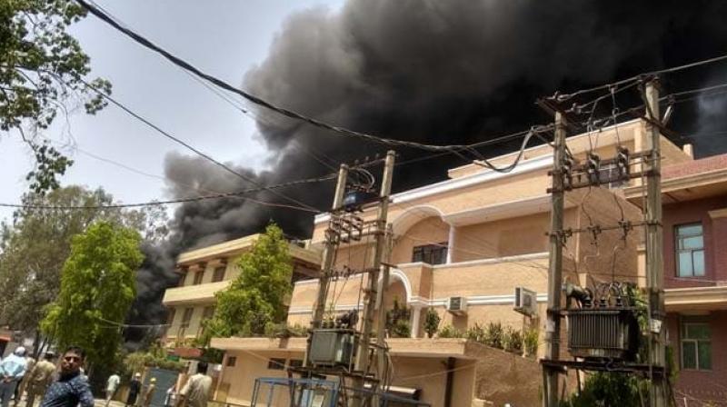 Fire At Chemical Factory 