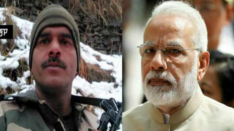 Tej Bahadur and Narendra Modi