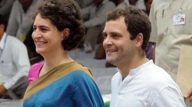 Priyanka Gandhi and Rahul Gandhi