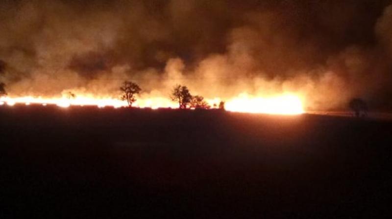 Fire At Barnala Fire At Barnala