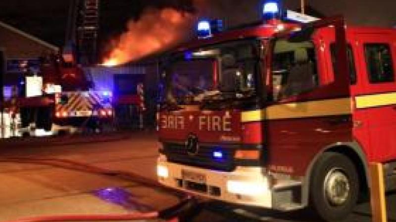 Fire in Chabal showroom Fire in Chabal showroom