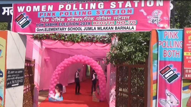 Pink Polling Stations In Punjab