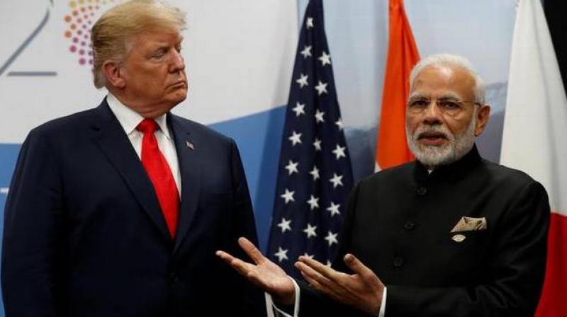 Prime Minister Narendra Modi with U.S. President Donald Trump
