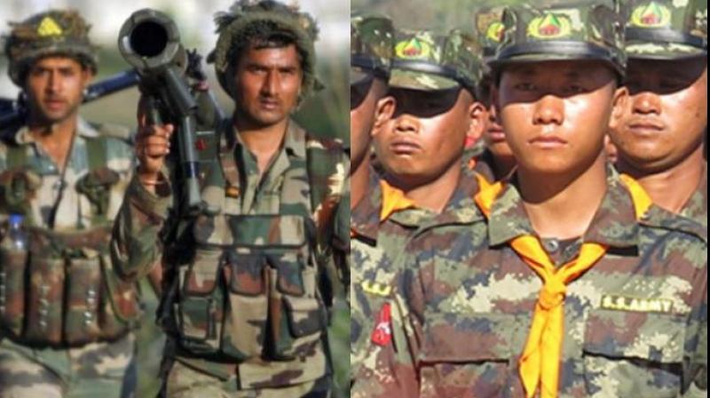 India and Myanmar Armies