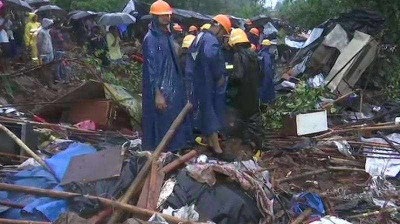 Wall Collapse in Mumbai