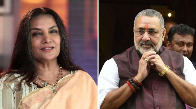 Giriraj Singh and Shabana Azmi Giriraj Singh and Shabana Azmi