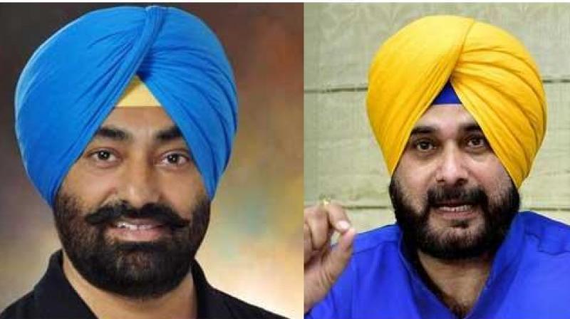 Sukhpal Khaira and Navjot Sidhu