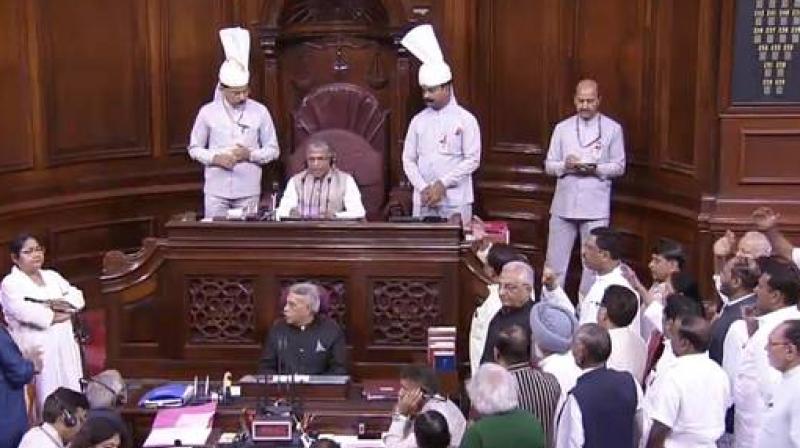 Heavy dispute in Rajya Sabha Heavy dispute in Rajya Sabha