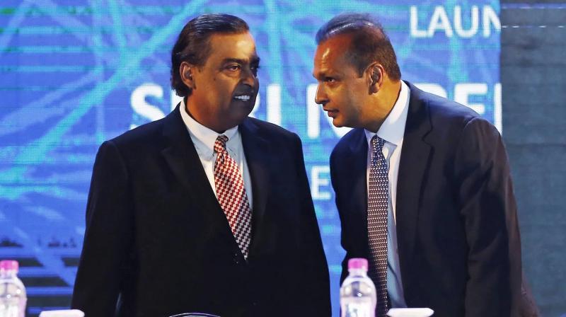 Anil Ambani and Mukesh Ambani Anil Ambani and Mukesh Ambani