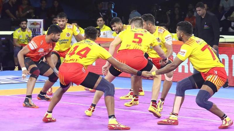 U Mumba beat Gujarat Fortunegiants U Mumba beat Gujarat Fortunegiants