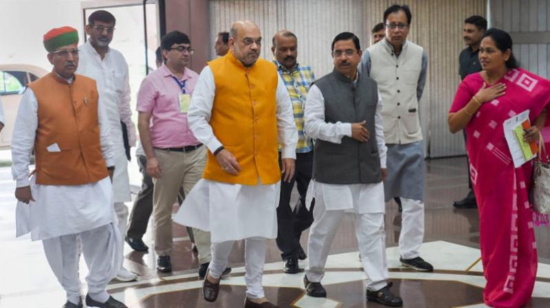 Amit Shah meets NSA Ajit Doval Amit Shah meets NSA Ajit Doval