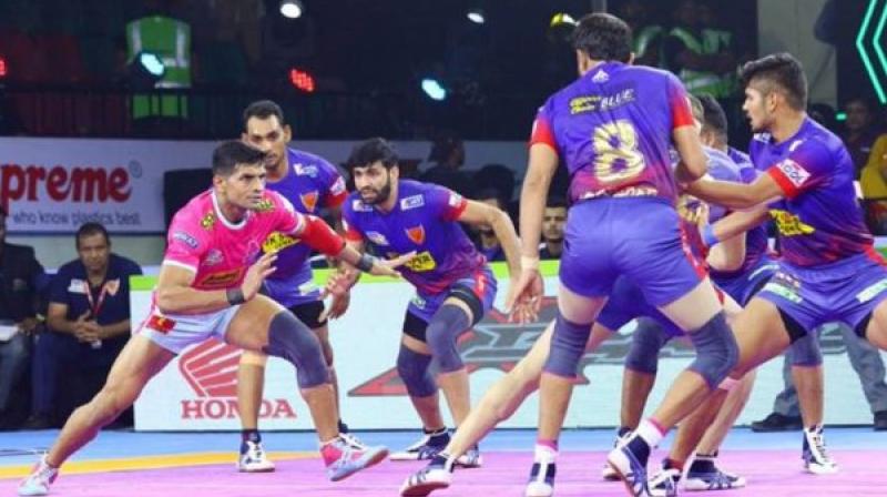Dabang Delhi Beat Jaipur Pink Panthers 35-24 Dabang Delhi Beat Jaipur Pink Panthers 35-24
