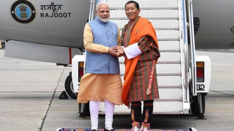 Narendra Modi in Bhutan