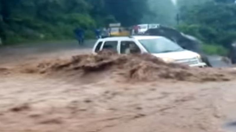 uttarakhand rainfall flood landslide uttarkashi viral videos on social media