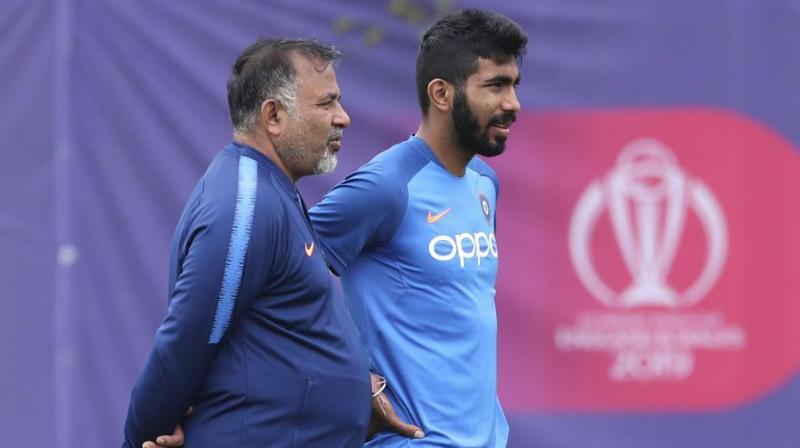 Jasprit bumrah and Bharat arun Jasprit bumrah and Bharat arun