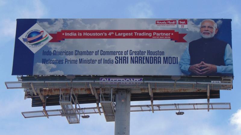 With billboards in city, Houston gears up for PM Modi event With billboards in city, Houston gears up for PM Modi event