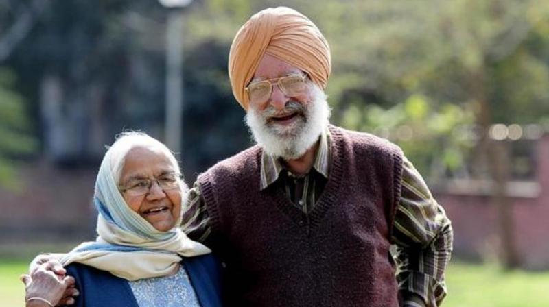 Punjabi writer Gulzar Singh Sandhu and Dr Surjit Kaur 