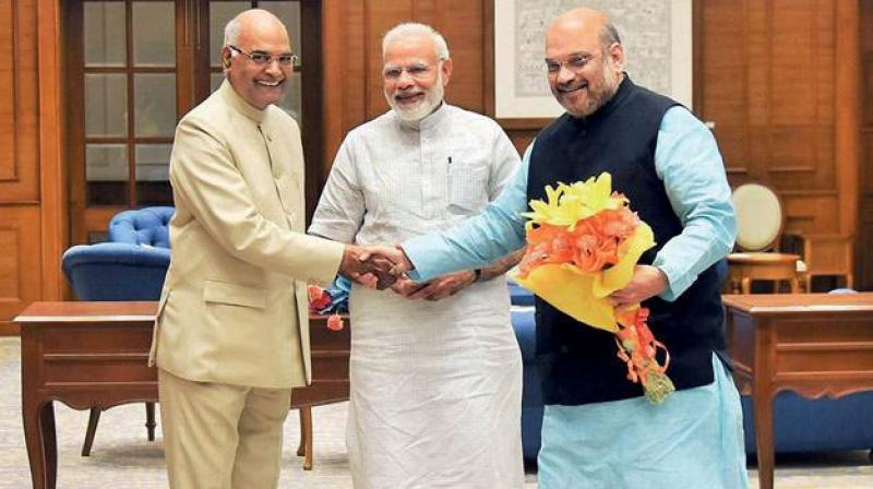 PM Modi and Amit Shah Wishes President Kovind on his birthday PM Modi and Amit Shah Wishes President Kovind on his birthday