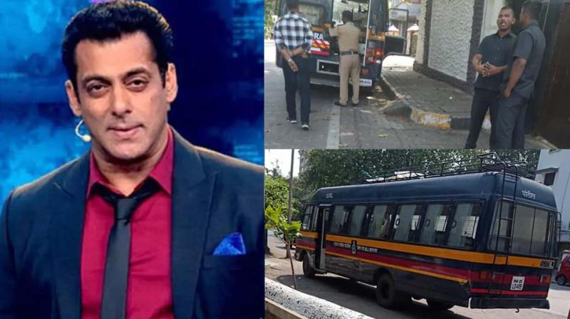 Protests outside Salman Khan's Mumbai house Protests outside Salman Khan's Mumbai house