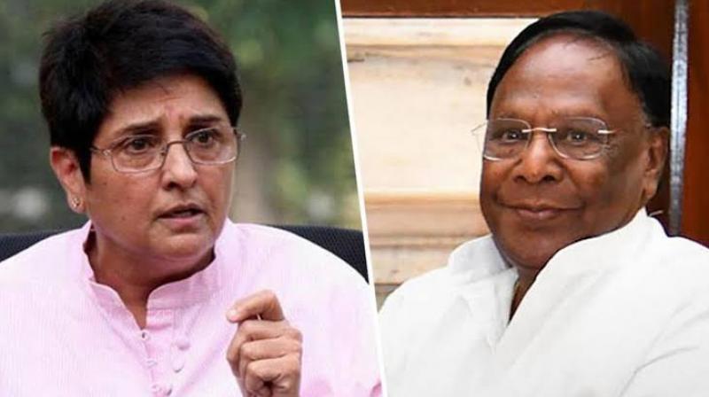 Puducherry CM Narayanasamy calls Kiran Bedi a demon Puducherry CM Narayanasamy calls Kiran Bedi a demon