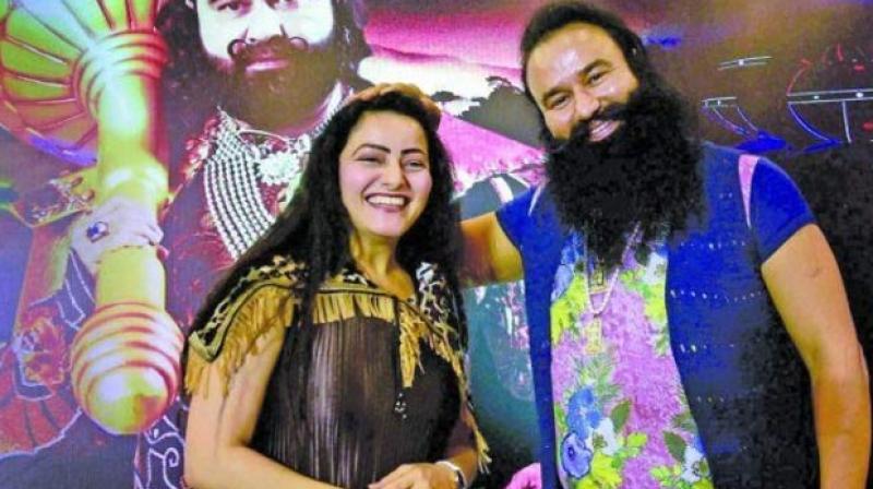 Honeypreet and Gurmeet Ram Rahim