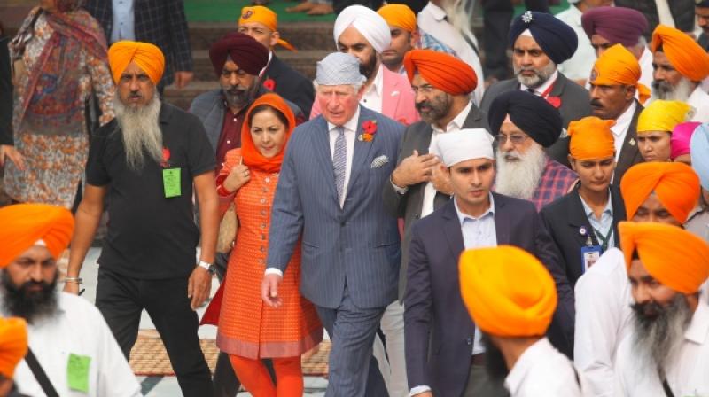 Prince Charles visits Gurudwara Bangla Sahib