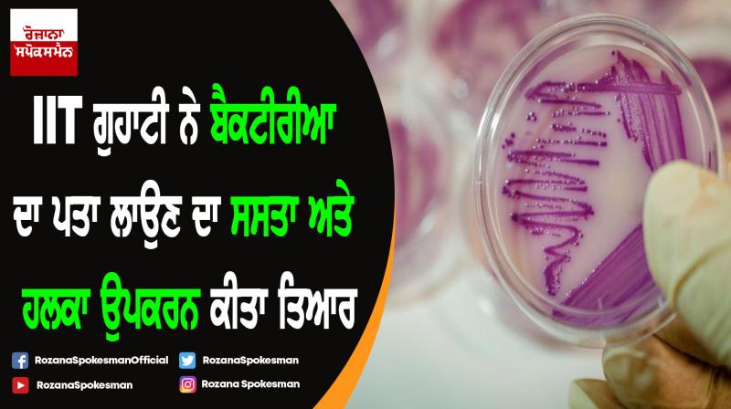 IIT Guwahati researchers develop device to detect bacteria IIT Guwahati researchers develop device to detect bacteria