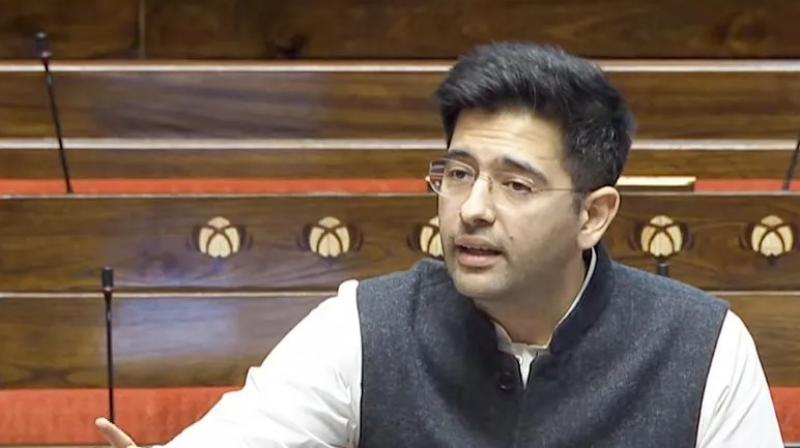 Raghav Chadha presents BJP's Report Card in Rajya Sabha Raghav Chadha presents BJP's Report Card in Rajya Sabha