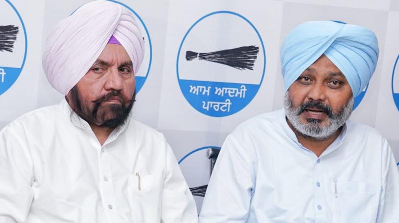 Harpal Singh Cheema during press conference 