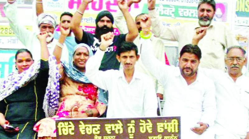 Comedian Titu Protesting With Others