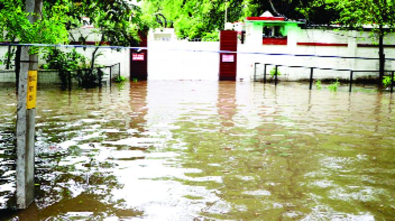 Road Filled With Rain Water