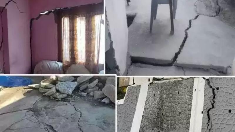 Cracks in 603 houses in Uttarakhand's Joshimath, 55 families evacuated to safe places Cracks in 603 houses in Uttarakhand's Joshimath, 55 families evacuated to safe places