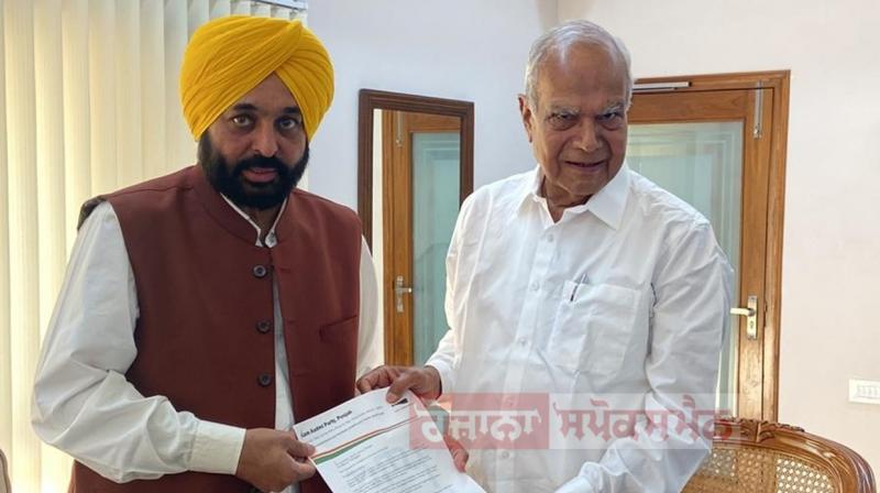 Bhagwant Mann, Banwarilal Purohit Bhagwant Mann, Banwarilal Purohit