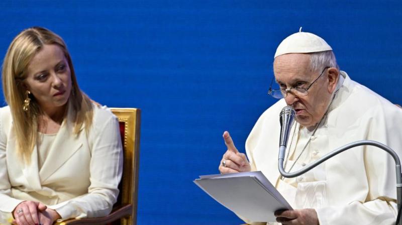 Pope urges Italians to have more babies to tackle low birth rate