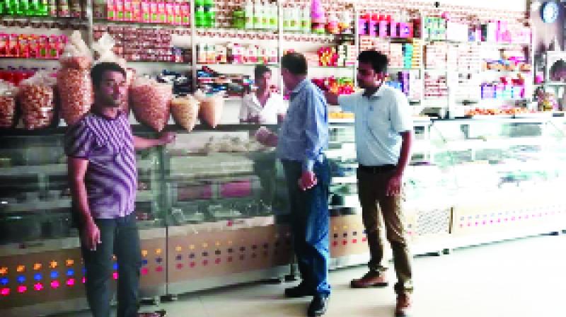 Food Safety Officers During checking Sweet Shop Food Safety Officers During checking Sweet Shop