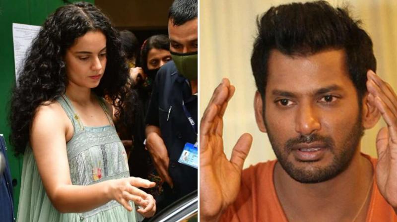 Actor Vishal compares Kangana Ranaut to Bhagat Singh Actor Vishal compares Kangana Ranaut to Bhagat Singh