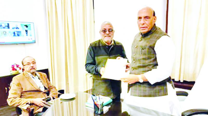 Dr. Gandhi with Rajnath Singh Dr. Gandhi with Rajnath Singh