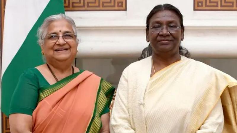Sudha Murty nominated to Rajya Sabha by President Murmu