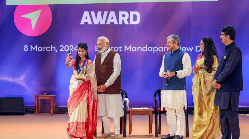 PM Modi Presents National Creators Award PM Modi Presents National Creators Award