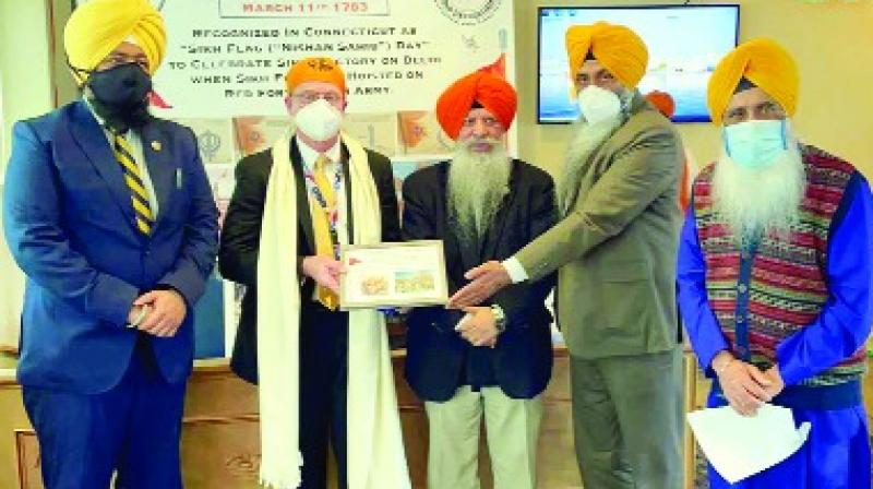Sikh flag 'Nishan Sahib' recognized by Connecticut State Sikh flag 'Nishan Sahib' recognized by Connecticut State