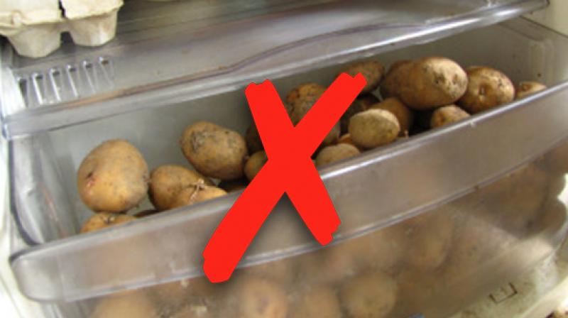 Dont keep potatoes in refrigerator